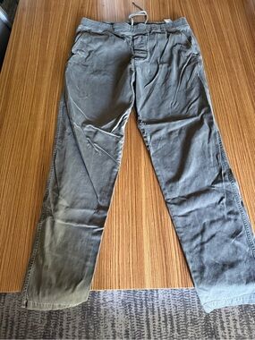 James Perse size 3 Casual Drawstring Waist Olive Green Pants